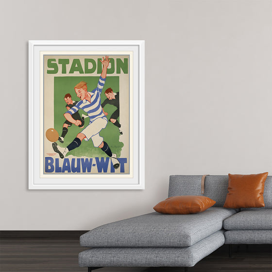 "Vintage Football Poster"