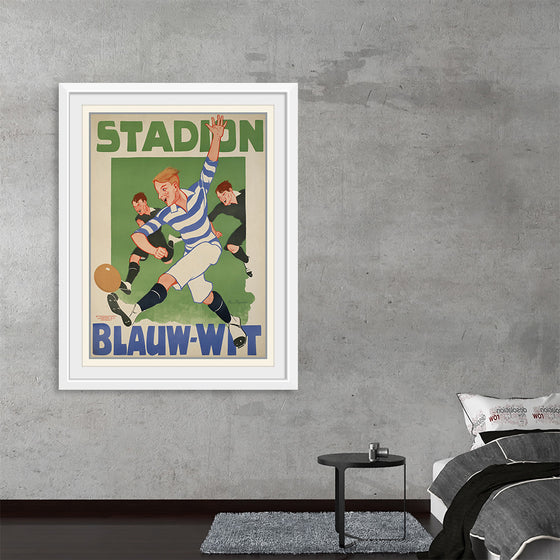 "Vintage Football Poster"