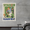 "Vintage Football Poster"