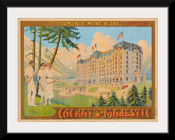 "France, Mont Blanc Travel Poster"