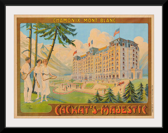 "France, Mont Blanc Travel Poster"