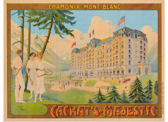 "France, Mont Blanc Travel Poster"