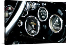  Step back in time with our “Vintage Austin Car Gauges” art print, a piece that encapsulates the essence of classic automotive elegance. Every detail, from the meticulously rendered dials to the polished chrome finish, evokes a bygone era of motoring. The rich blacks and gleaming silvers are captured with exquisite detail, offering a tangible sense of the craftsmanship inherent in these iconic vehicles. 