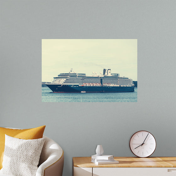 "A Majestic Cruise Ship Sailing on the Ocean"