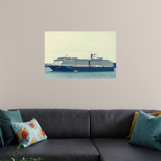 "A Majestic Cruise Ship Sailing on the Ocean"