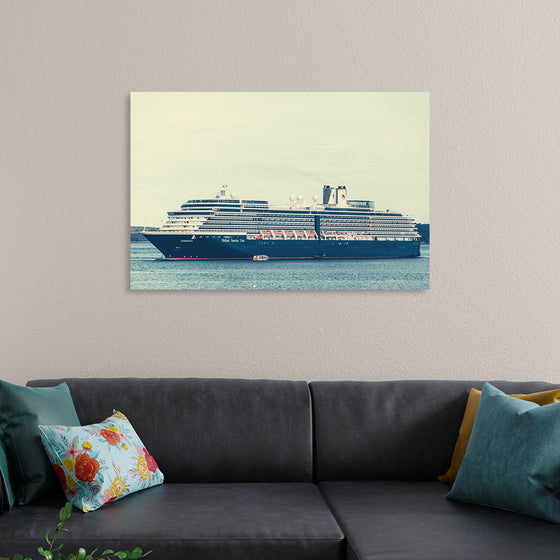 "A Majestic Cruise Ship Sailing on the Ocean"