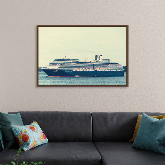 "A Majestic Cruise Ship Sailing on the Ocean"