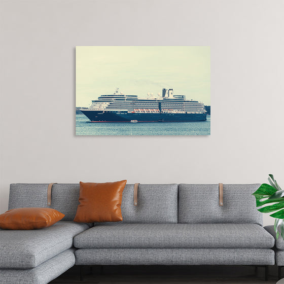 "A Majestic Cruise Ship Sailing on the Ocean"