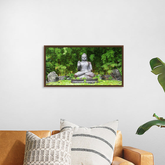 "Buddha Statue Surrounded By Greenery", Gerhard Lipold