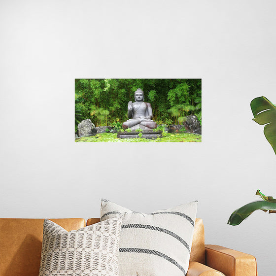 "Buddha Statue Surrounded By Greenery", Gerhard Lipold