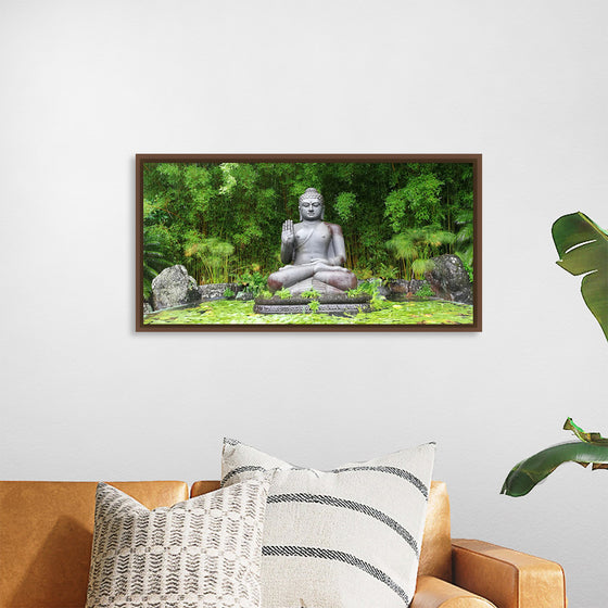 "Buddha Statue Surrounded By Greenery", Gerhard Lipold