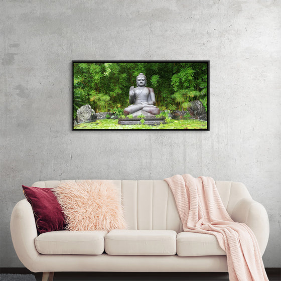 "Buddha Statue Surrounded By Greenery", Gerhard Lipold