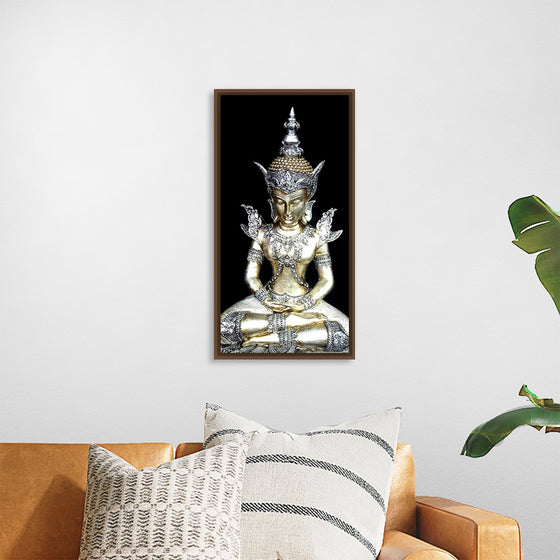 "Meditating Buddha Iconic Statue"