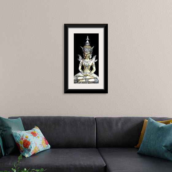 "Meditating Buddha Iconic Statue"