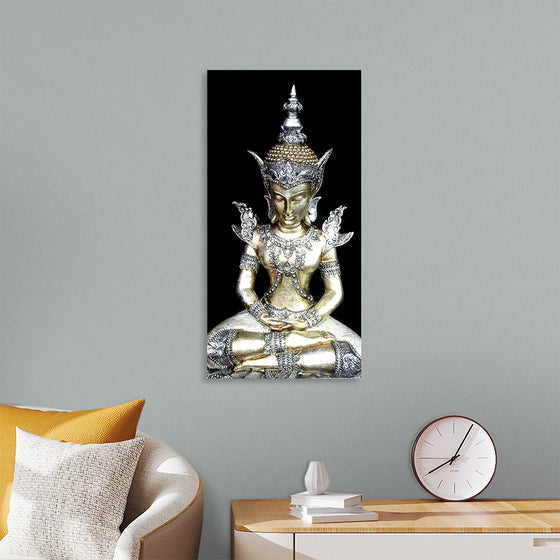 "Meditating Buddha Iconic Statue"