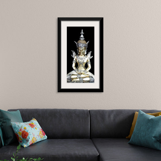 "Meditating Buddha Iconic Statue"