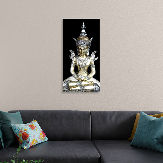 "Meditating Buddha Iconic Statue"