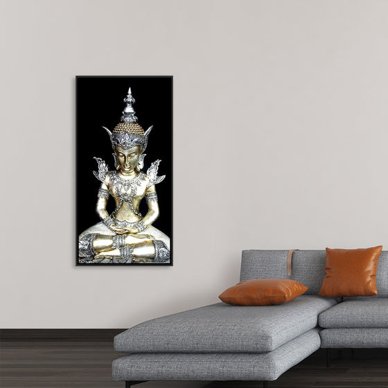 "Meditating Buddha Iconic Statue"