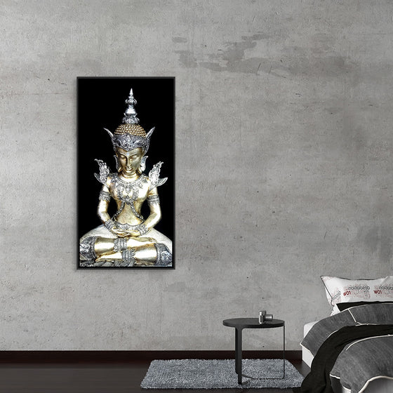 "Meditating Buddha Iconic Statue"