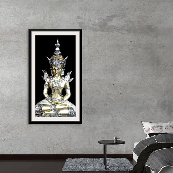 "Meditating Buddha Iconic Statue"