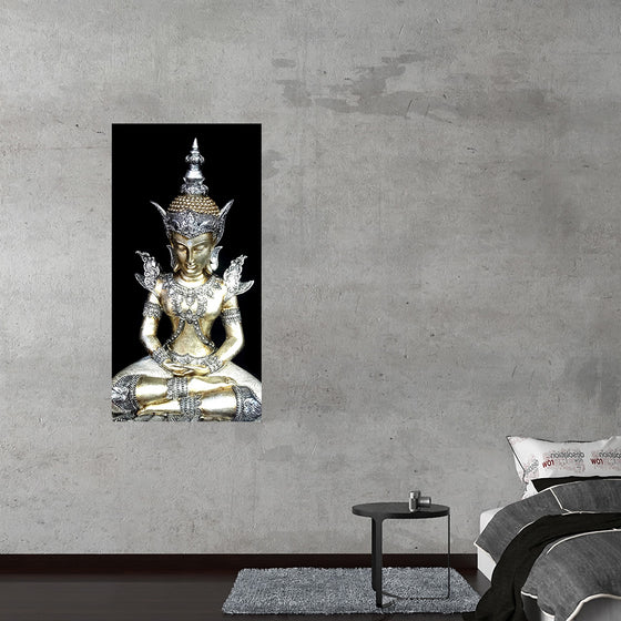 "Meditating Buddha Iconic Statue"