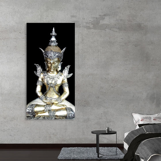 "Meditating Buddha Iconic Statue"