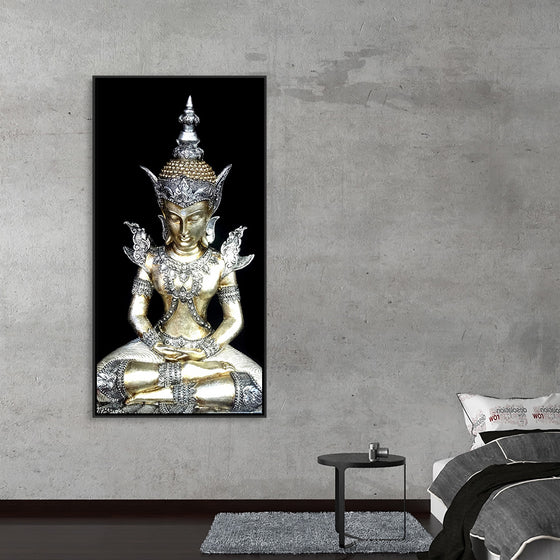 "Meditating Buddha Iconic Statue"