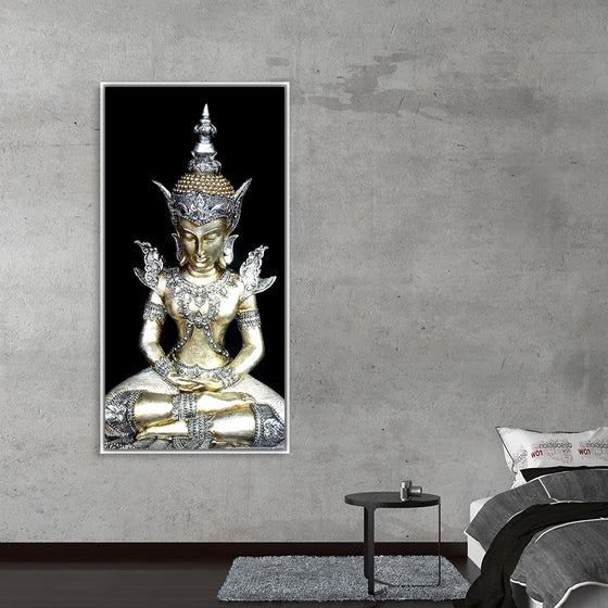 "Meditating Buddha Iconic Statue"