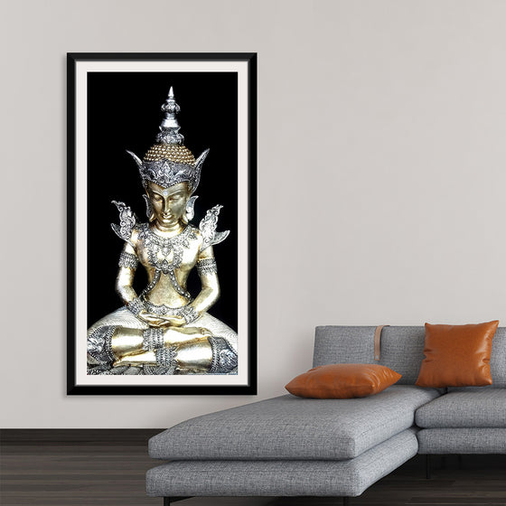 "Meditating Buddha Iconic Statue"