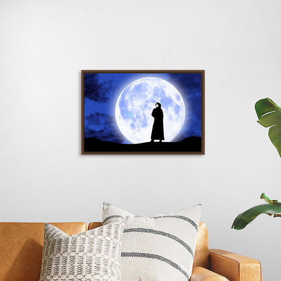 "Arab Woman in Front of Full Moon"