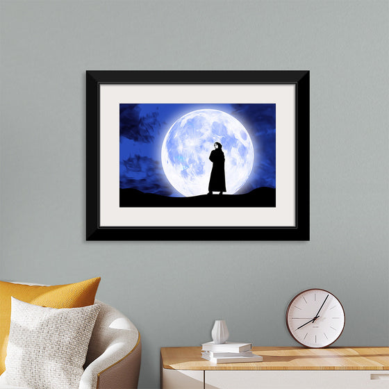 "Arab Woman in Front of Full Moon"