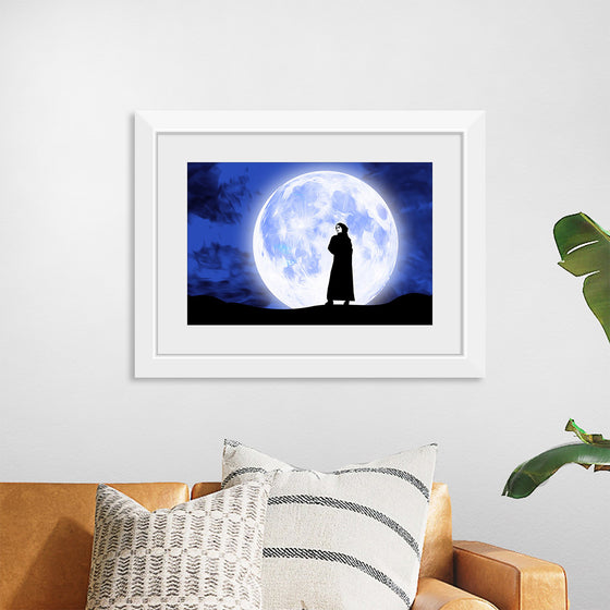 "Arab Woman in Front of Full Moon"