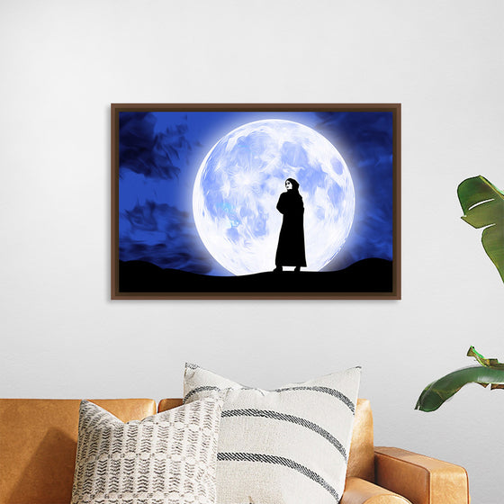 "Arab Woman in Front of Full Moon"