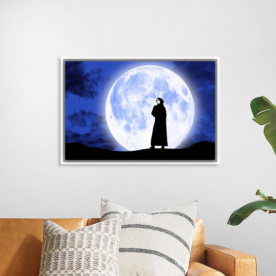 "Arab Woman in Front of Full Moon"