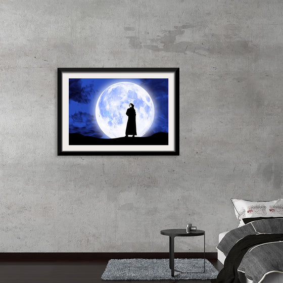 "Arab Woman in Front of Full Moon"