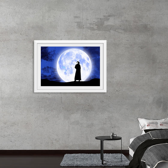 "Arab Woman in Front of Full Moon"