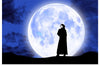 "Arab Woman in Front of Full Moon"