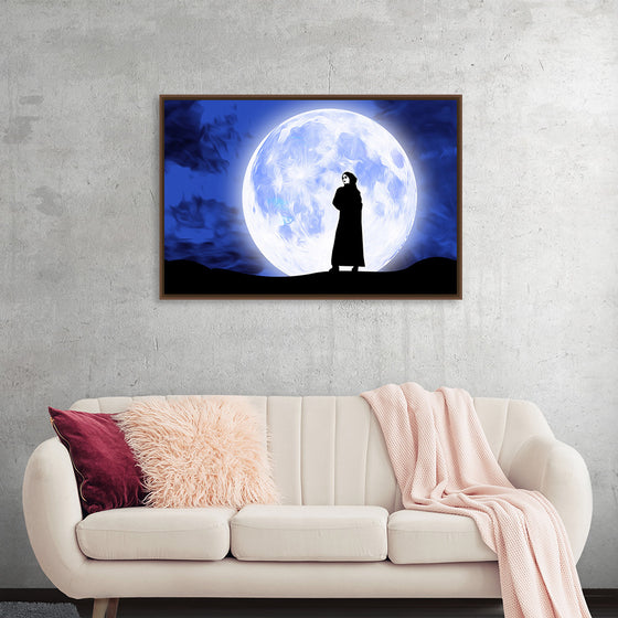 "Arab Woman in Front of Full Moon"