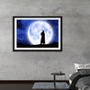 "Arab Woman in Front of Full Moon"