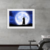 "Arab Woman in Front of Full Moon"