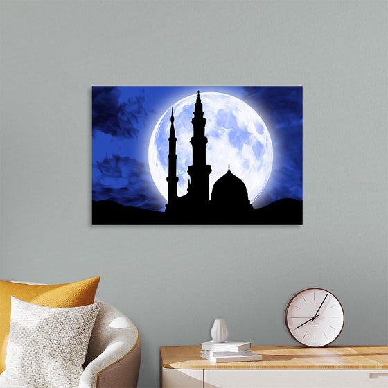 "Mosque Masjid Moon",  Eid Ramadan