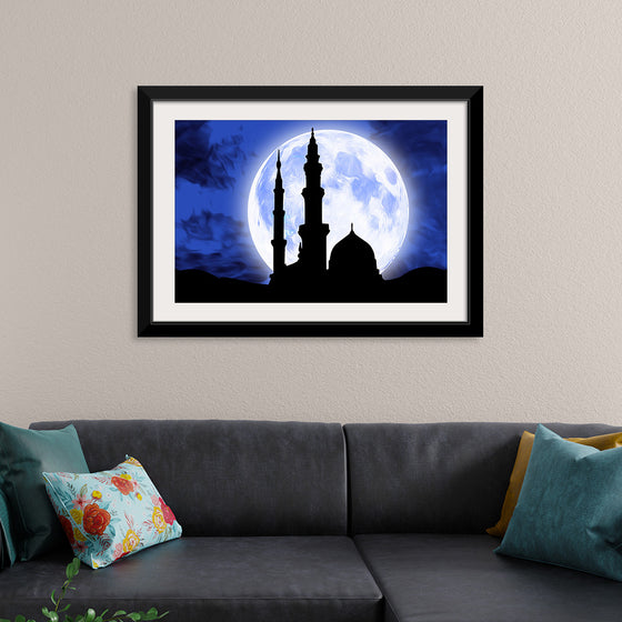 "Mosque Masjid Moon",  Eid Ramadan