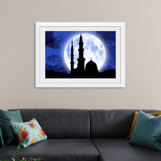 "Mosque Masjid Moon",  Eid Ramadan