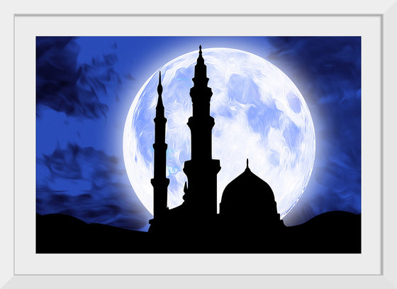 "Mosque Masjid Moon",  Eid Ramadan