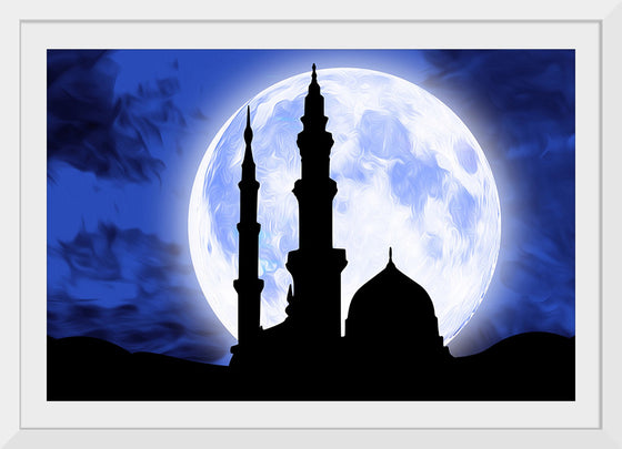 "Mosque Masjid Moon",  Eid Ramadan