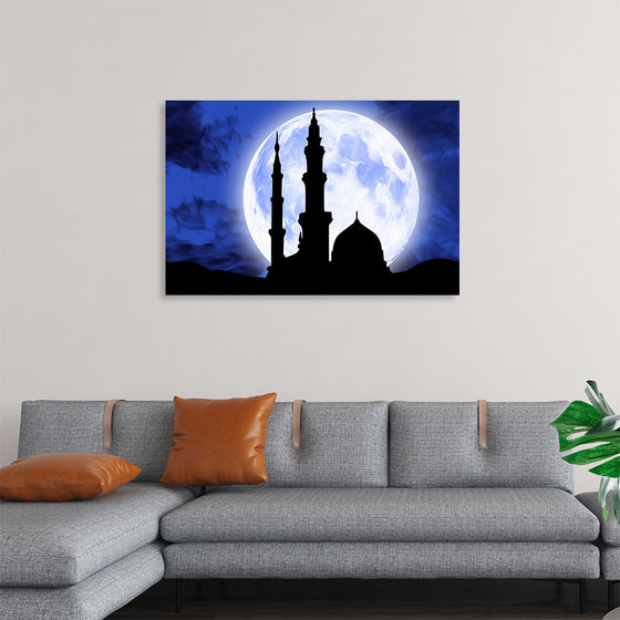 "Mosque Masjid Moon",  Eid Ramadan