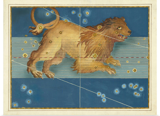 "Leo Vintage Zodiac Art", Johann Bayer