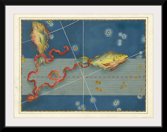 "Pisces Vintage Zodiac Art", Johann Bayer