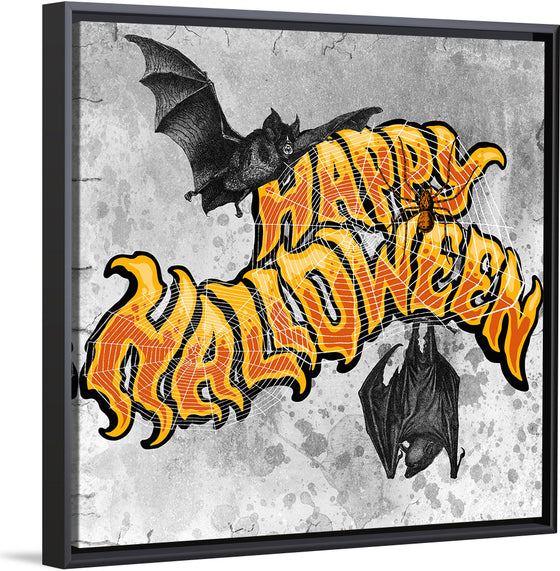 "Bats And Happy Halloween"