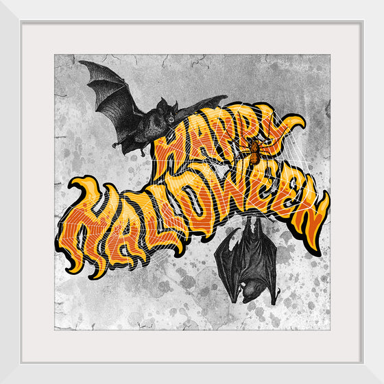 "Bats And Happy Halloween"